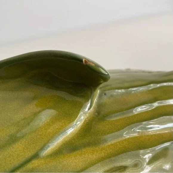 Shawnee USA Corn King Vintage Green and Yellow Corn Shaped Ceramic Dish 74 - Picture 6 of 10